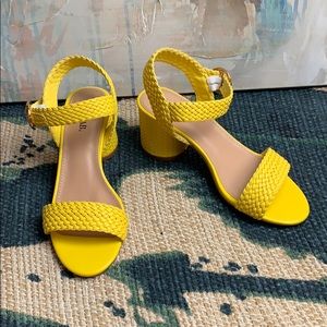 JustFab Yellow Dress Sandals